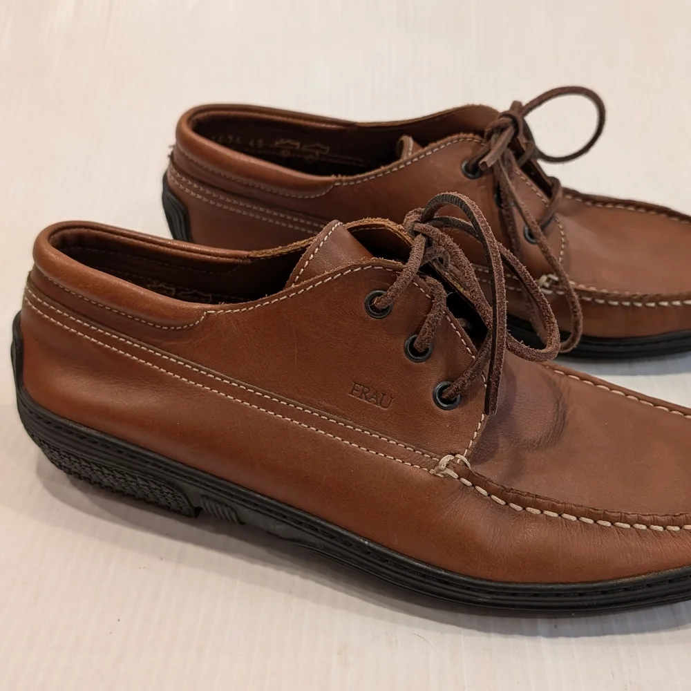 FRAU Made in Italy Brown Leather Men's Oxford Loafer Shoes size 43